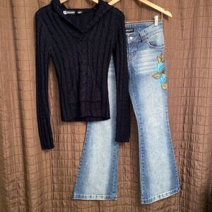 Joujou Jeans & Sweater Bundle Size 3/Small